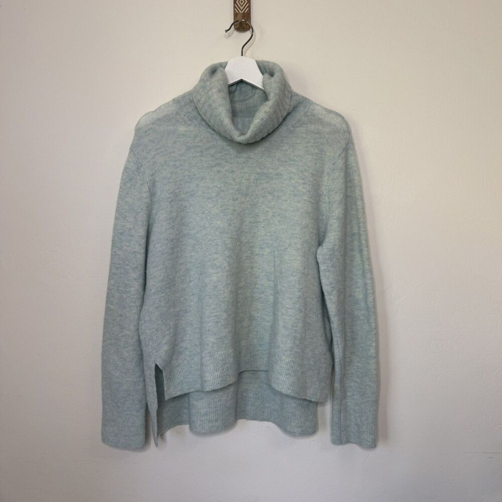 Banana Republic Large Merino Wool Alpaca Blend Turtleneck Sweater Cozy Girl Fall
